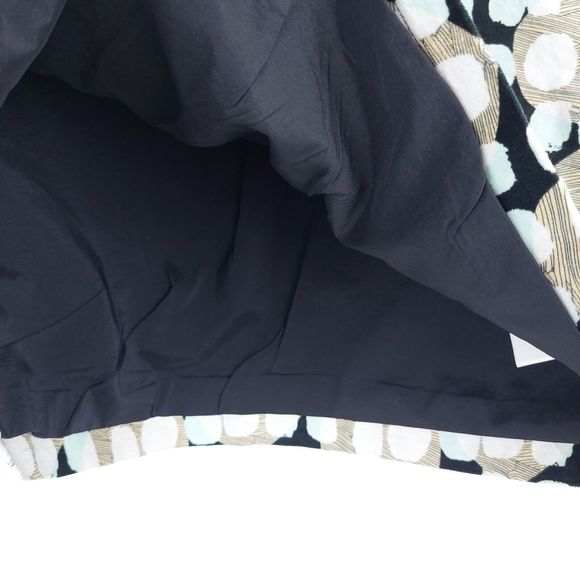 White Stuff Lula Spot Velvet Skirt Size 16 UK Abstract Mini Blue Black Beige New - Picture 3 of 10